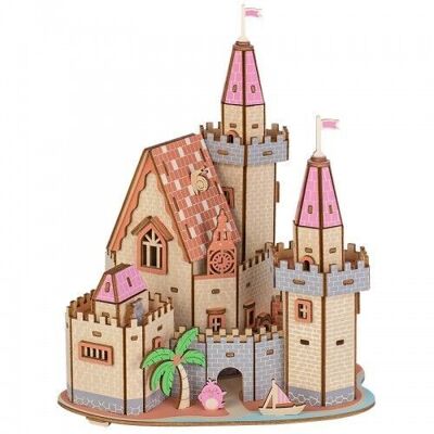Kit de construcción Castle Adventure castillo color madera