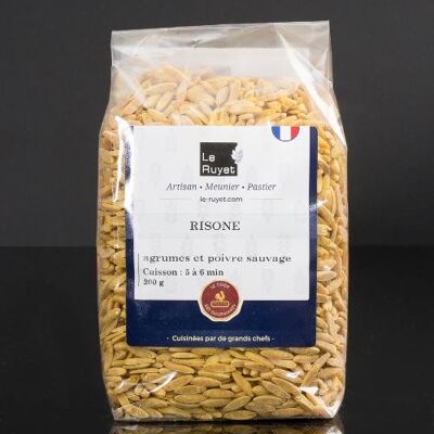 Risone agrumes et poivre sauvage
