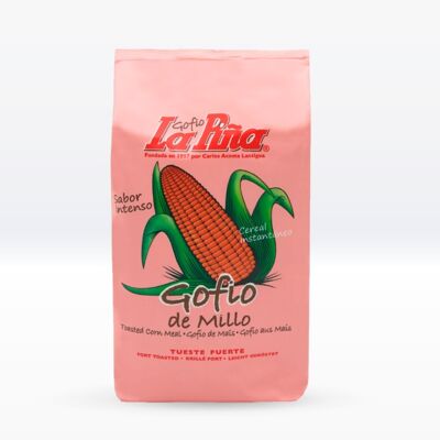 Gofio de millo (mais), tostatura forte - Gofio La Piña 500g