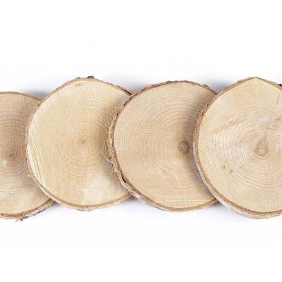 4 RONDELLES DE BOIS 70-100