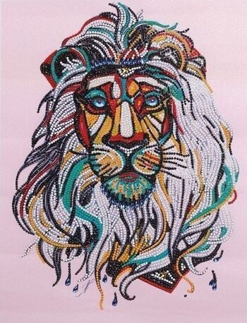 DIAMOND PAINTING LION 8