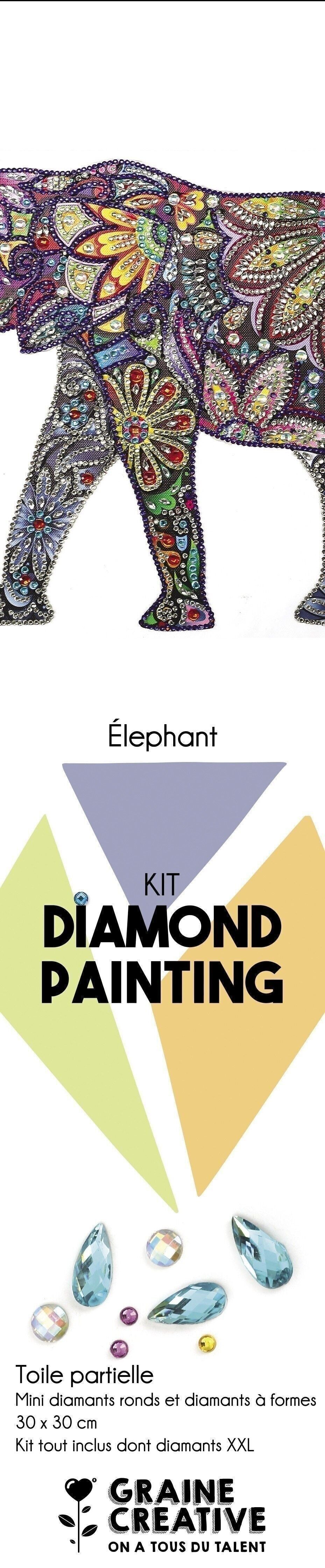 ELEFANTE DI PITTURA DIAMANTE