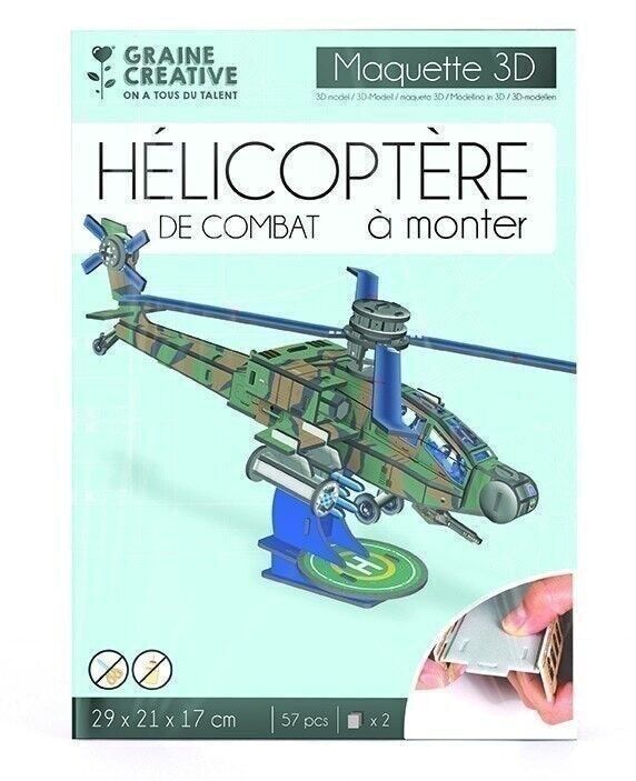 PUZZLE MODELLO ELICOTTERO APACHE