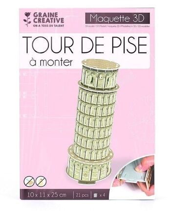 PUZZLE MAQUETTE TOUR DE PISE 4