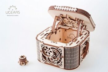 UGEARS COFFRE AU TRESOR 190 pièces 142x142x91mm 7