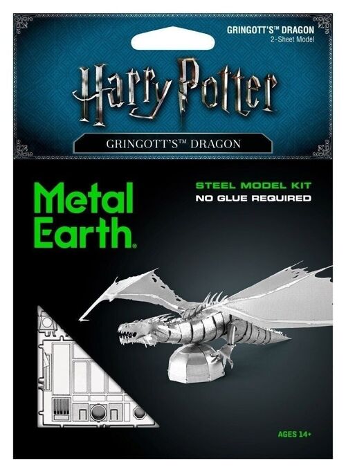 Maquette 3D en métal Harry Potter - Dragon Gringott