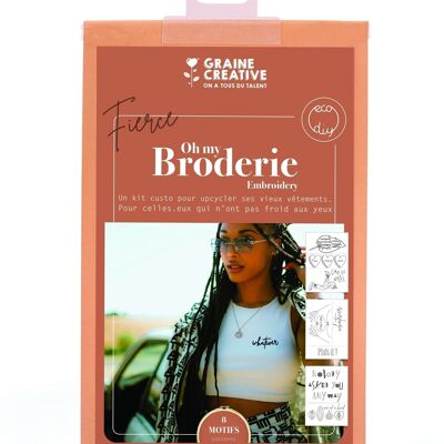 KIT BRODERIE SUR VETEMENT FIERCE 165 x 240 x 50 mm