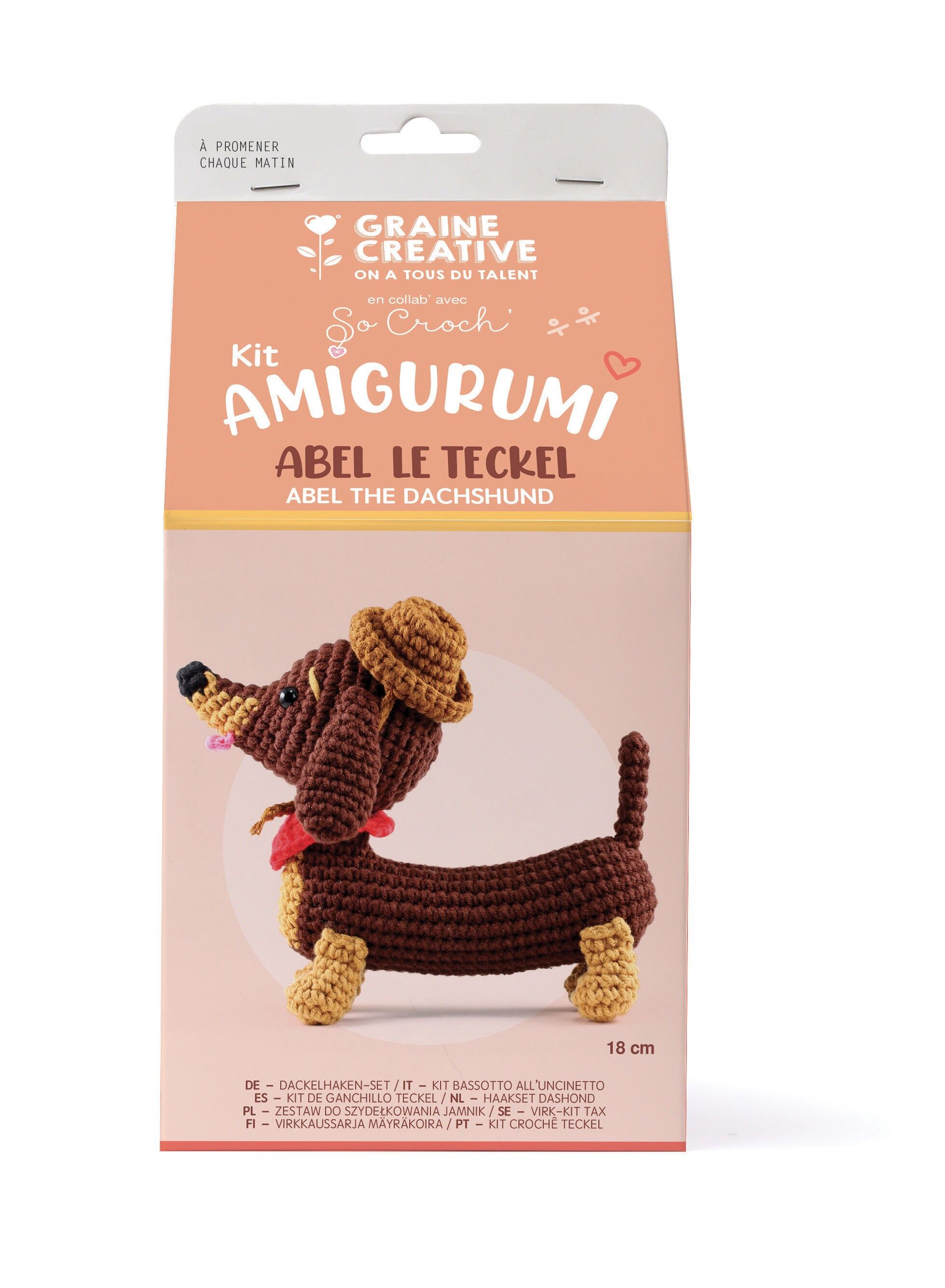 KIT AMIGURUMI BASSOTTO 180mm