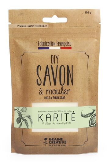 PAIN DE 100G DE SAVON KARITE 1