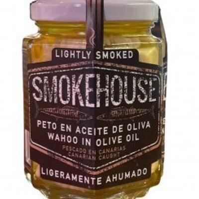 Jar of "lightly smoked" Peto in Oil - Smokehouse La Gomera