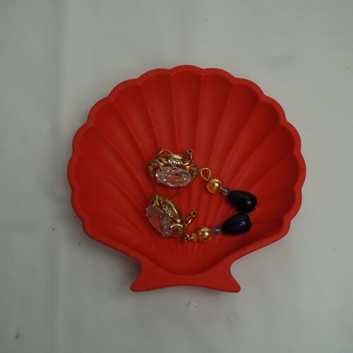 Shell trinket tray - Red