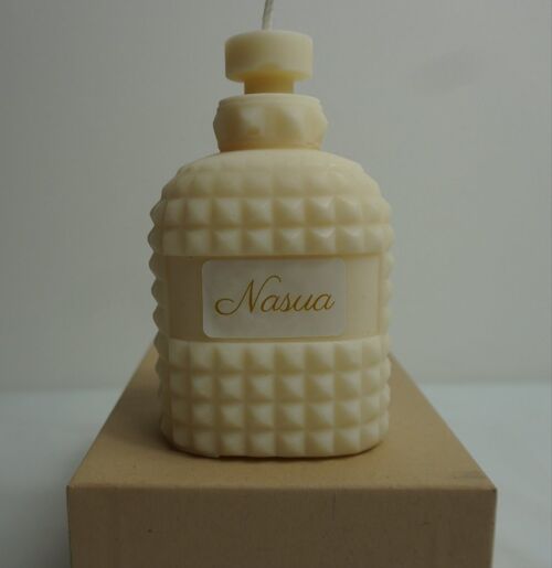 Perfume bottle candle