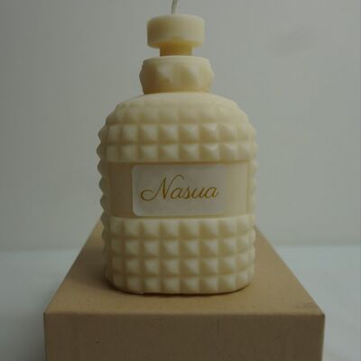 Perfume bottle candle