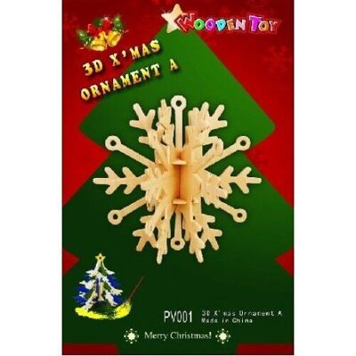 Building kit Christmas decorations Snowflake model A