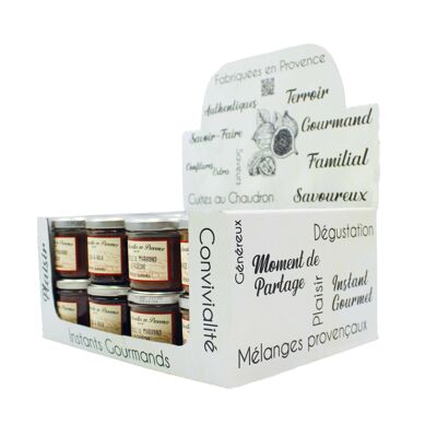 Gourmet-Spezialitäten Marmelade-Verkaufsfertig-Feigennüsse / Ardèche-Kastanien-Köstlichkeiten / Orange Calisson
