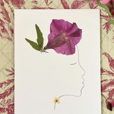 Carte postale fleurs séchées 6