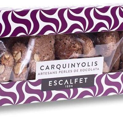 Carquiñolis with Escalfet chocolate pearls 200 g