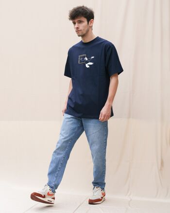 T-shirt, L'Artiste Navy, 100% Coton, 210g/m² 3