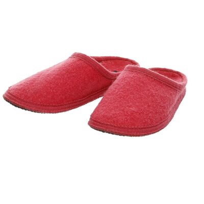 Slippers - Slippers made of felted sheep's wool coral
