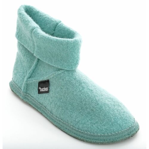 Bacinas Filzpantoffeln Ankle-Boots für Damen aquamarin