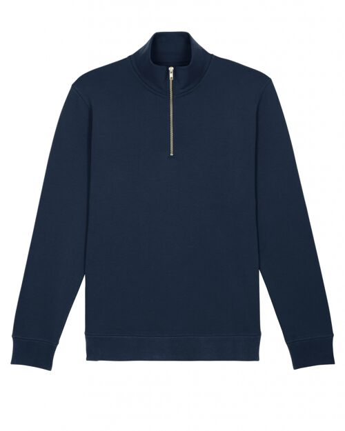Quarter Zip Organic Sweatshirt - Navy