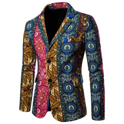 Casual blazer heren | suit | heren jasje met print | diverse kleuren