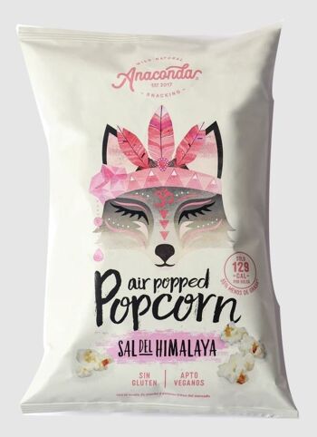 Popcorn soufflé à l'air salin de l'Himalaya Anaconda 30 g