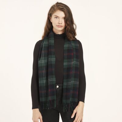 Écharpe Sutherland en laine d'agneau tartan