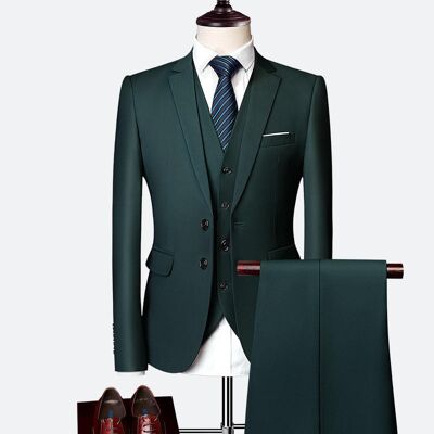Men's suit | set of 3 | Blazer + Trousers + Waistcoat | various colors | very good quality