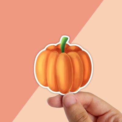Pumpkin Waterproof Vinyl Sticker | Autumn Stationery |