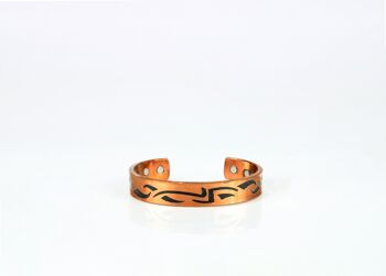 Bracelet magnétique en cuivre pur avec boîte cadeau (design 18) 3