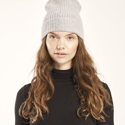 Grey Cashmere Beanie