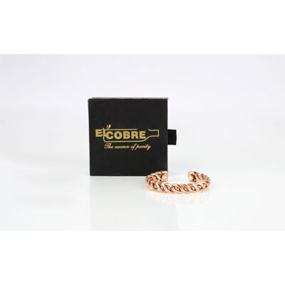 Racelet ligero de cobre puro con caja de regalo (diseño 20)