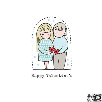Valentine's Couple - Biscuit Valentine's