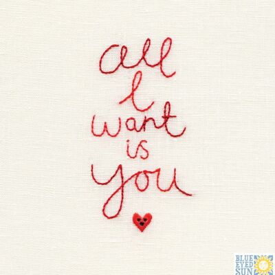 All I Want is You - Pin Cushion