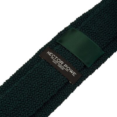 Corbata de punto verde racing