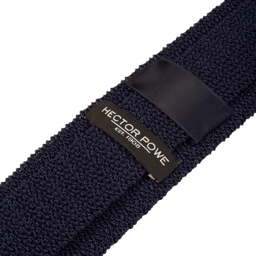 Navy Knitted Tie