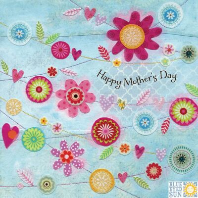 Blumenwimpelkette zum Muttertag - Verzauberung