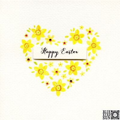 Happy Easter Flower Flower Heart - Charming