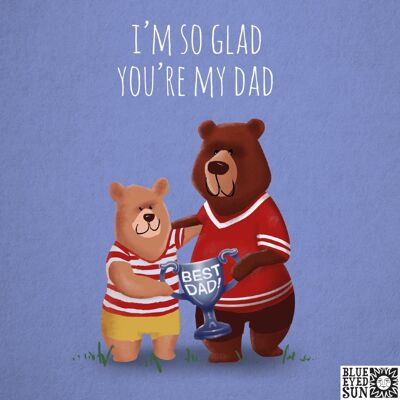 El mejor papá: abrazos de oso