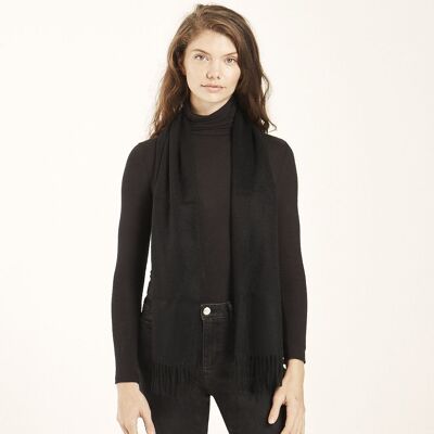 Sciarpa Nera in Cashmere