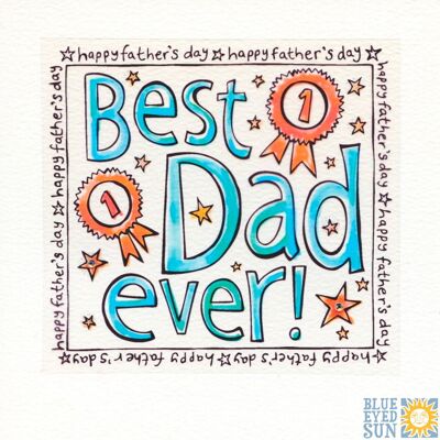 Best Dad Rosette - Funky Father's
