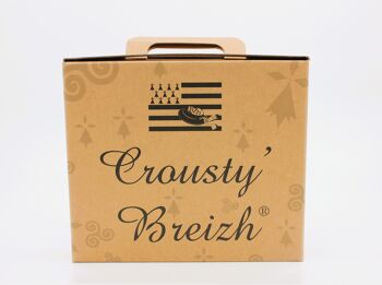 Chips de sarrasin CROUSTY'BOX COURGETTE CURCUMA / AUBERGINE BASILIC 2
