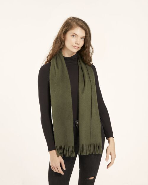 Army Green Cashmere Scarf