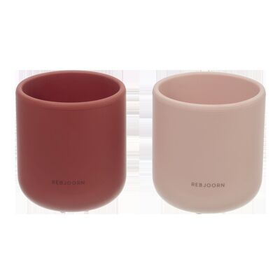 Rebjoorn - Silicone Cup Red & Pink 2-Pack
