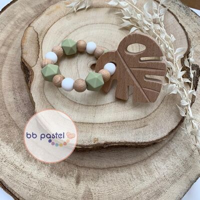 Sage green TEETHING RING