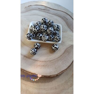 Lot of 10 Dalmatian beads