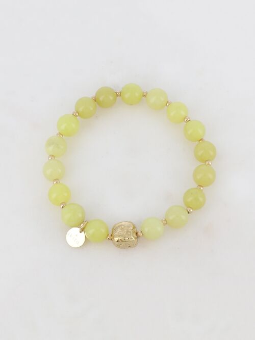 Bracelet élastique Kanitha - Agate jaune