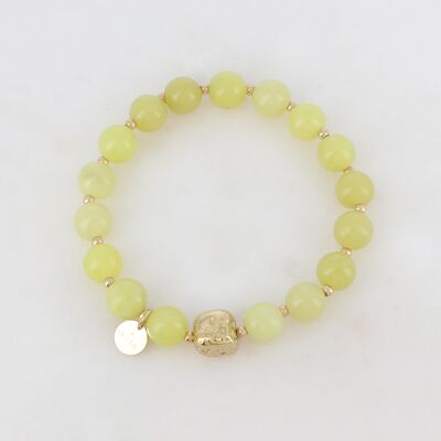 Bracelet élastique Kanitha - Agate jaune