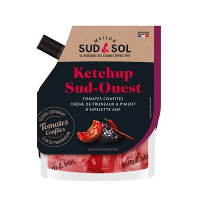 Ketchup Sud-Ouest aux Tomates Confites, Crème de Pruneaux & Piment D'Espelette, 200g